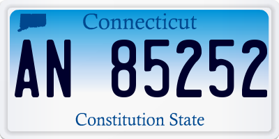CT license plate AN85252