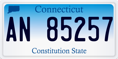 CT license plate AN85257