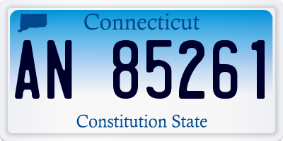 CT license plate AN85261