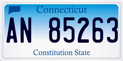 CT license plate AN85263