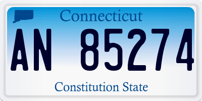 CT license plate AN85274