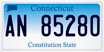 CT license plate AN85280
