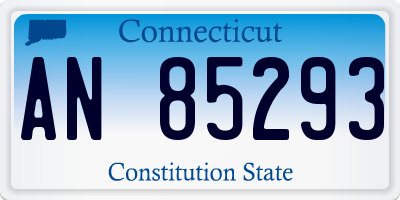 CT license plate AN85293