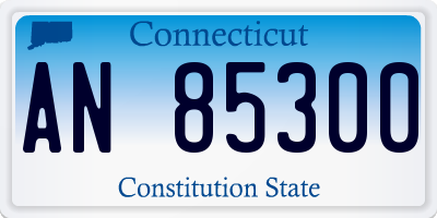 CT license plate AN85300