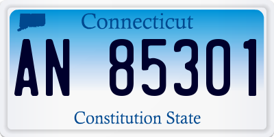 CT license plate AN85301