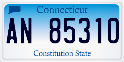 CT license plate AN85310