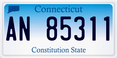 CT license plate AN85311