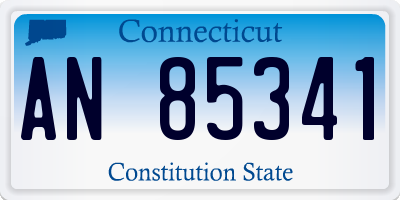CT license plate AN85341