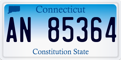 CT license plate AN85364