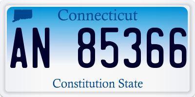 CT license plate AN85366