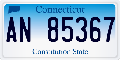 CT license plate AN85367