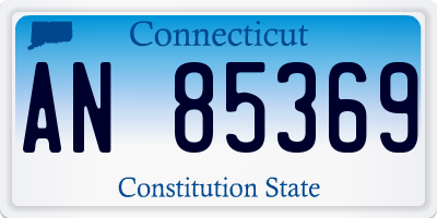 CT license plate AN85369