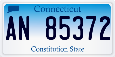 CT license plate AN85372