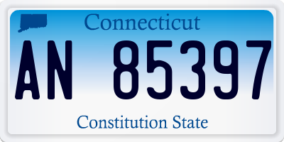 CT license plate AN85397