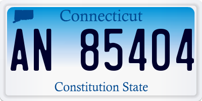 CT license plate AN85404
