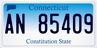 CT license plate AN85409