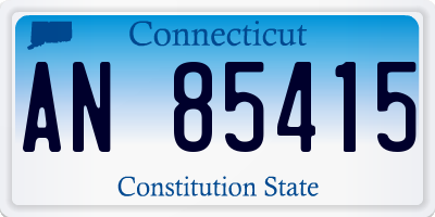 CT license plate AN85415