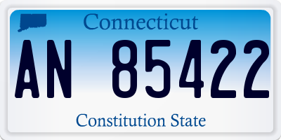 CT license plate AN85422