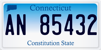 CT license plate AN85432