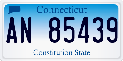 CT license plate AN85439