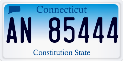 CT license plate AN85444
