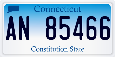 CT license plate AN85466
