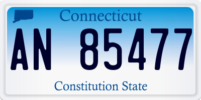 CT license plate AN85477