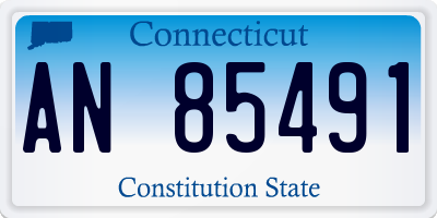 CT license plate AN85491