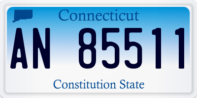CT license plate AN85511