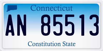 CT license plate AN85513