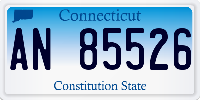 CT license plate AN85526
