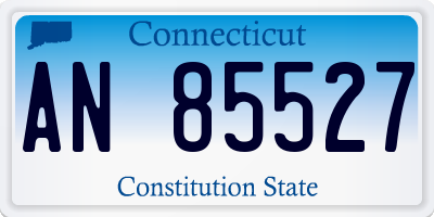 CT license plate AN85527