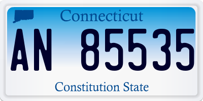 CT license plate AN85535