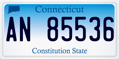 CT license plate AN85536