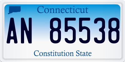 CT license plate AN85538