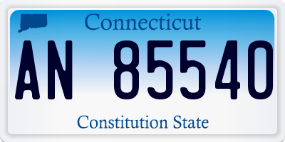 CT license plate AN85540