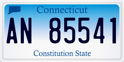 CT license plate AN85541