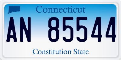 CT license plate AN85544
