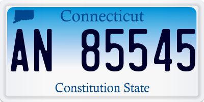 CT license plate AN85545