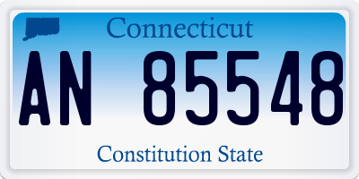 CT license plate AN85548