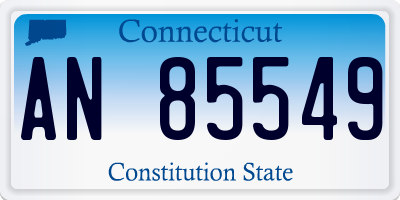 CT license plate AN85549