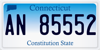 CT license plate AN85552