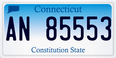 CT license plate AN85553