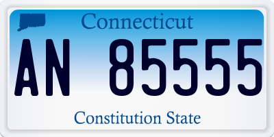 CT license plate AN85555