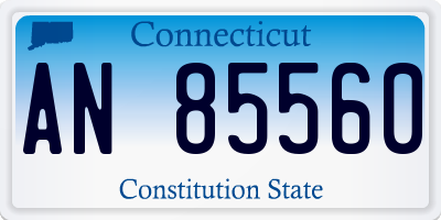 CT license plate AN85560