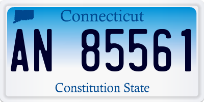 CT license plate AN85561