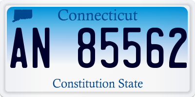 CT license plate AN85562