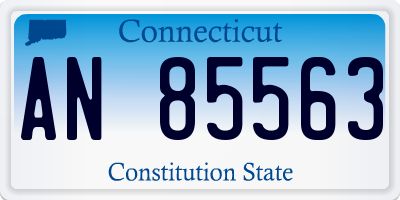 CT license plate AN85563
