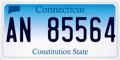 CT license plate AN85564