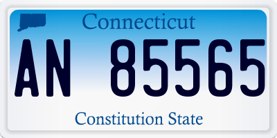 CT license plate AN85565